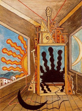 ジョルジョ・デ・キリコ Painting - 死ぬ太陽のある形而上学的なインテリア 1971年 ジョルジョ・デ・キリコ 形而上学的シュルレアリスム